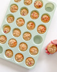 Grötmuffins bakade i minimuffinsform i silikon