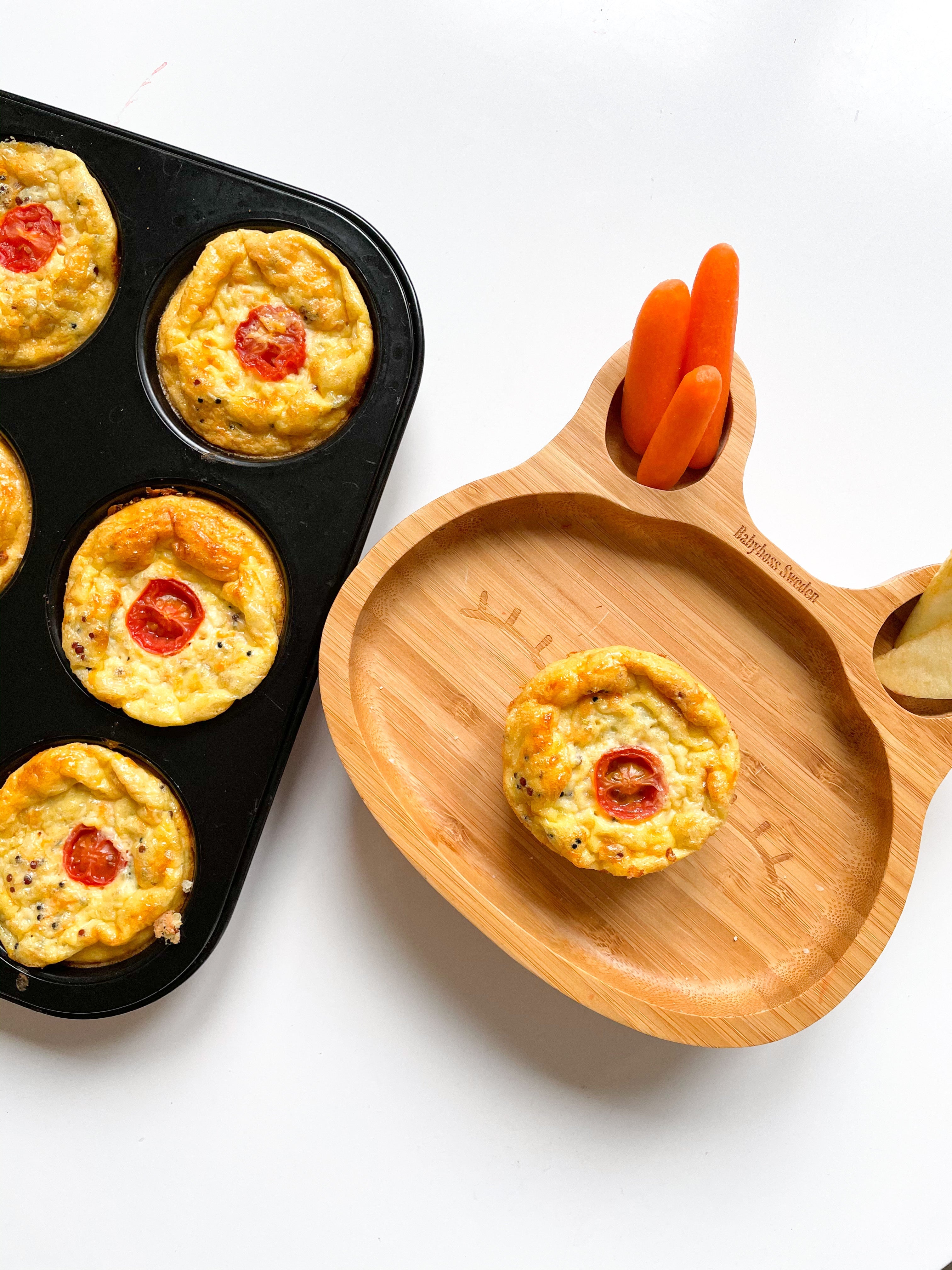 Omelettmuffins med quinoa och morot