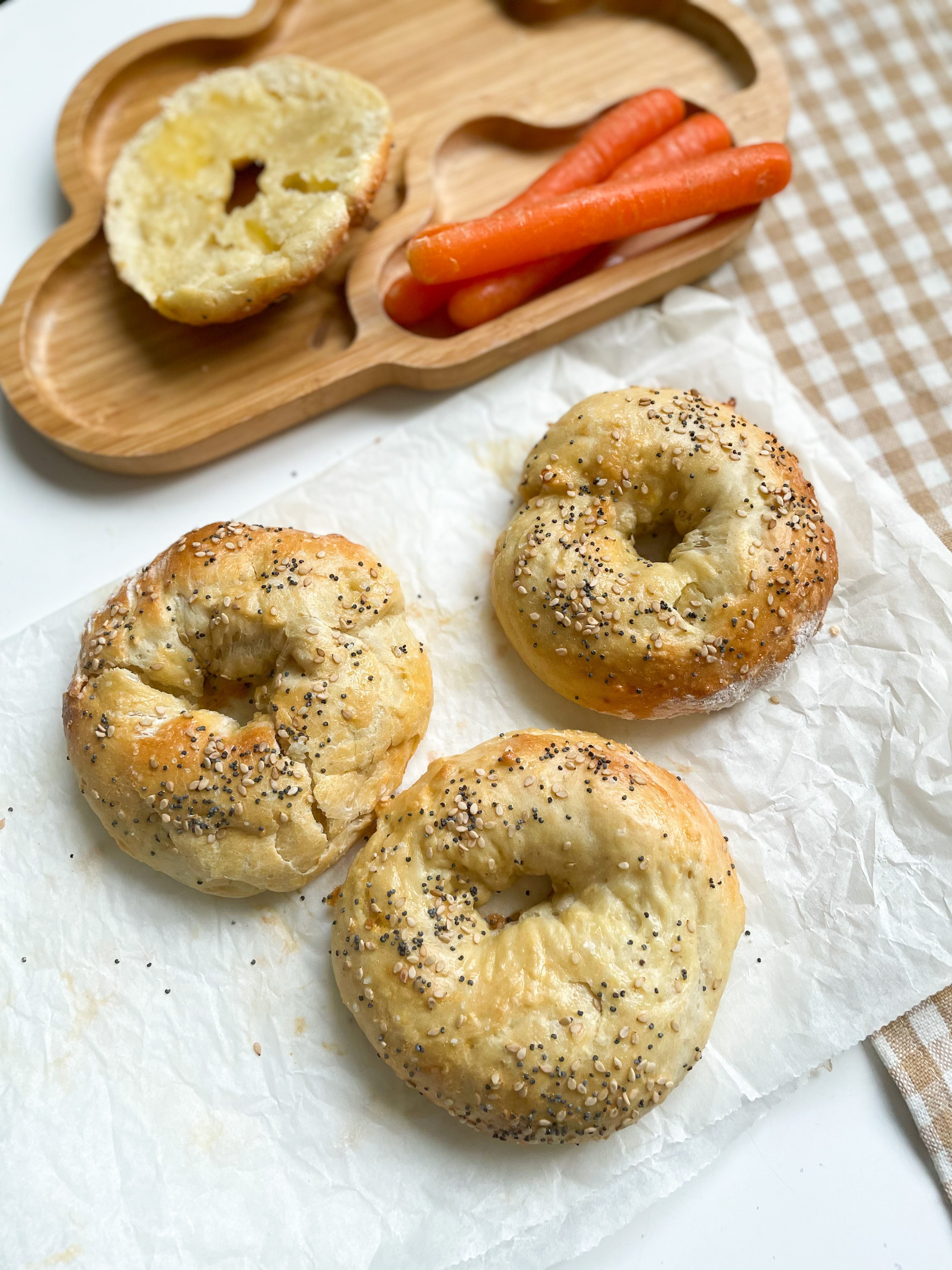 Barnsligt enkla bagels
