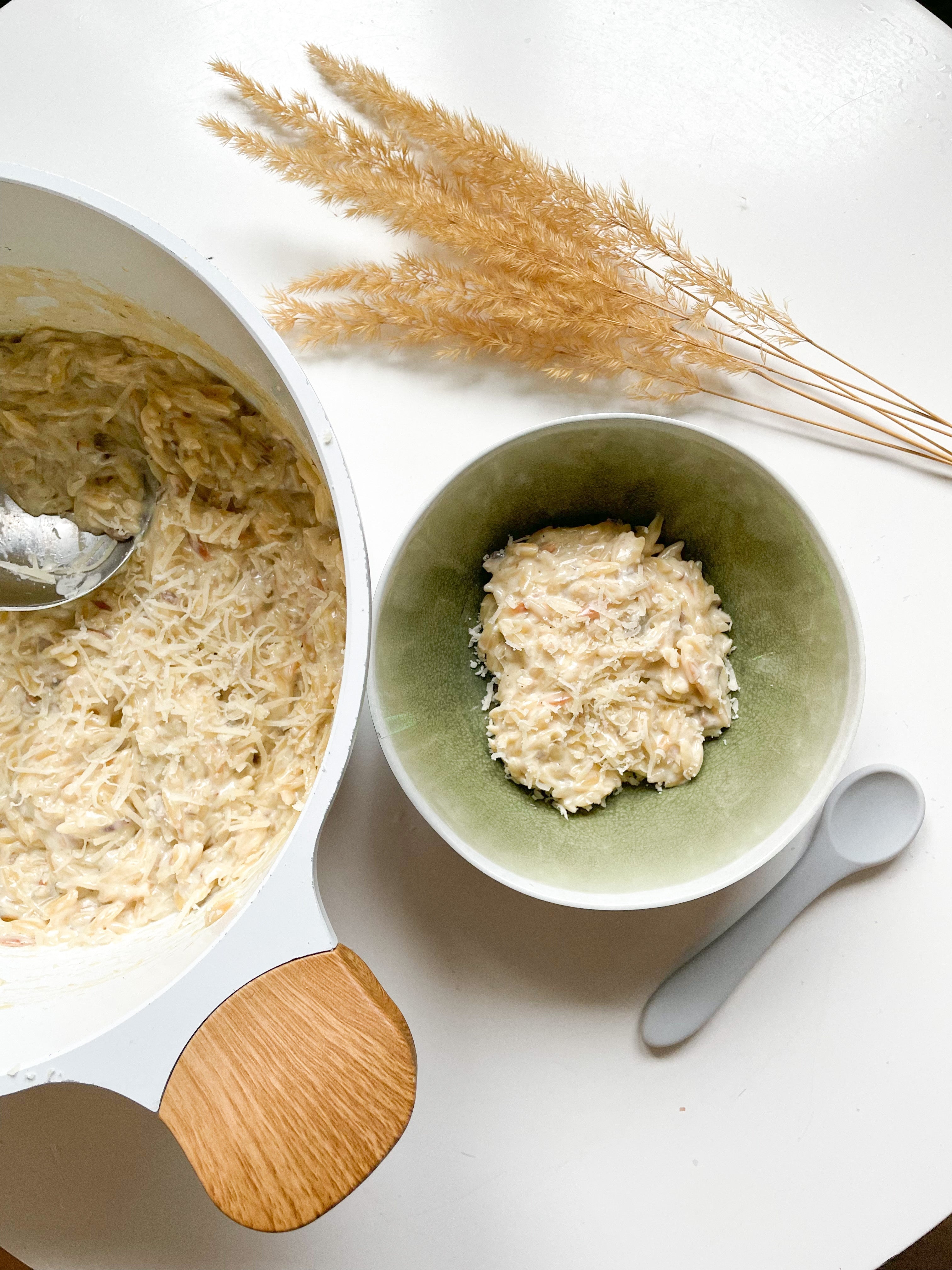 Krämig svamp orzo