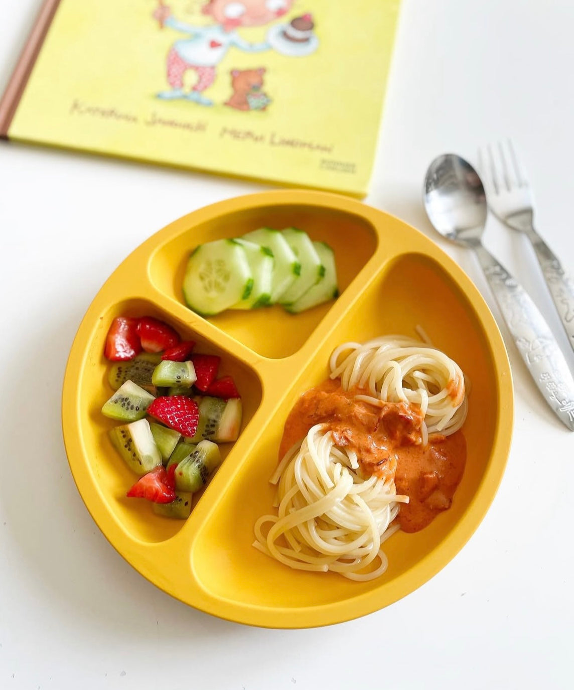 Spaghetti & paprikasås