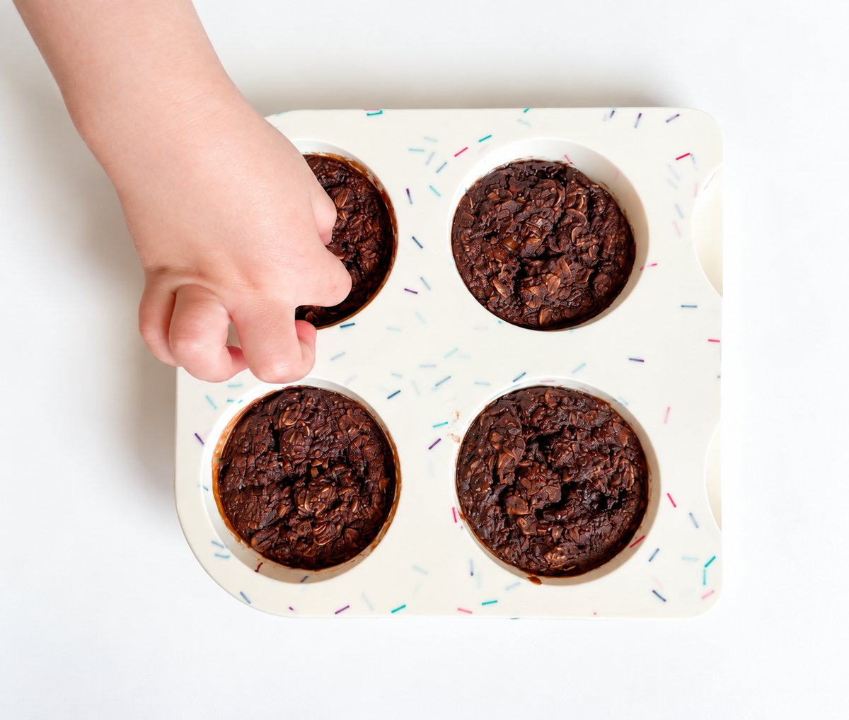 Kladdiga chokladgrötmuffins 🍌🍫