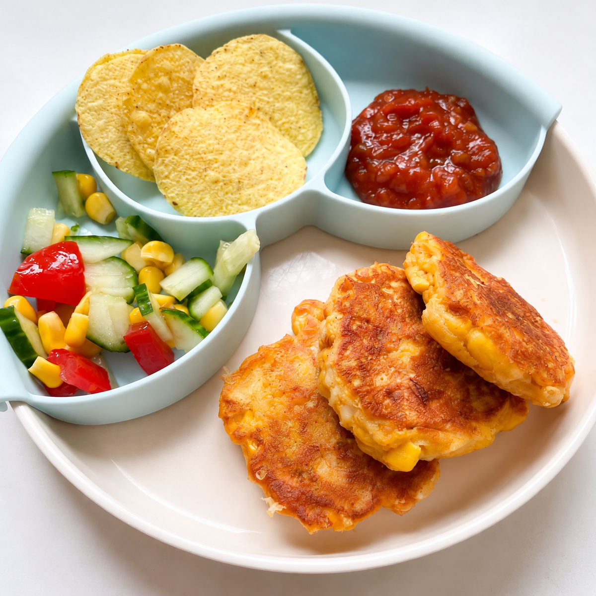 Äggfria majsfritters